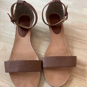 Tommy Hilfiger Brown Leather Sandals